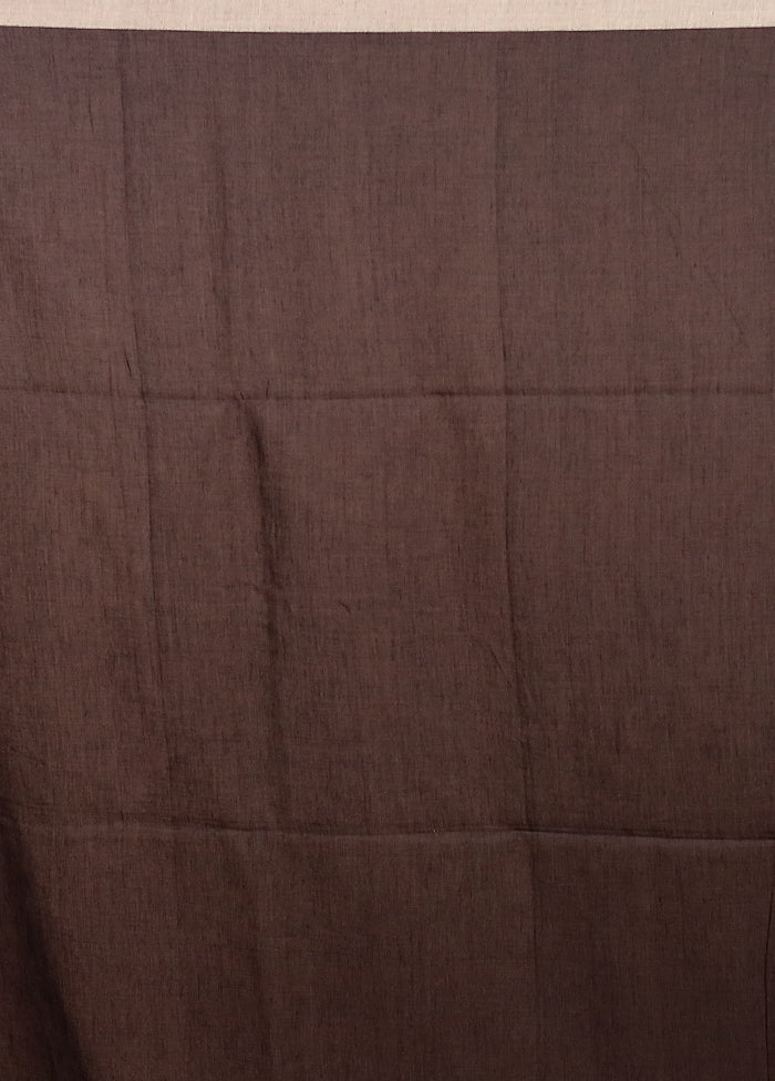 Black Matka Silk Saree With Blouse Piece
