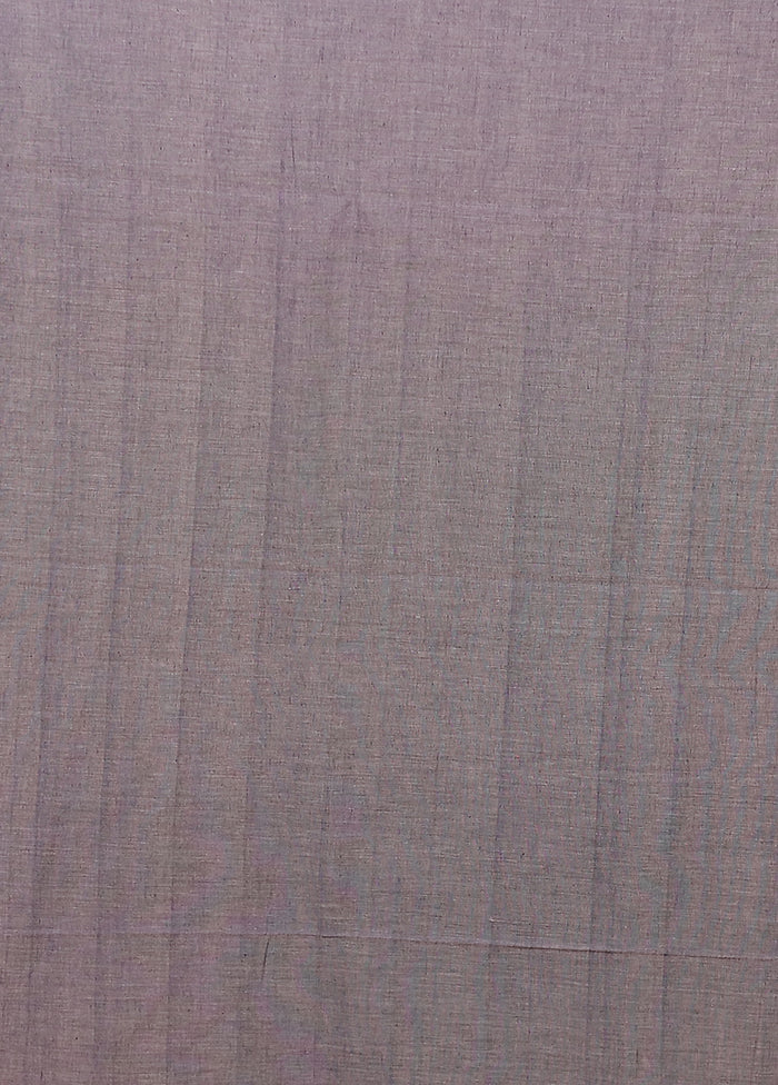 Grey Matka Silk Saree With Blouse Piece