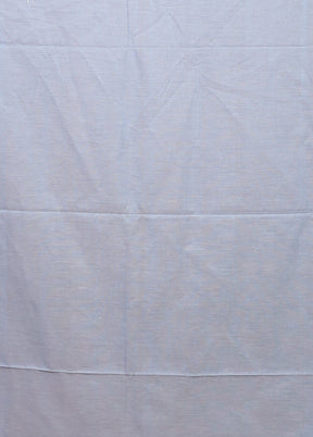 Blue Matka Silk Saree With Blouse Piece