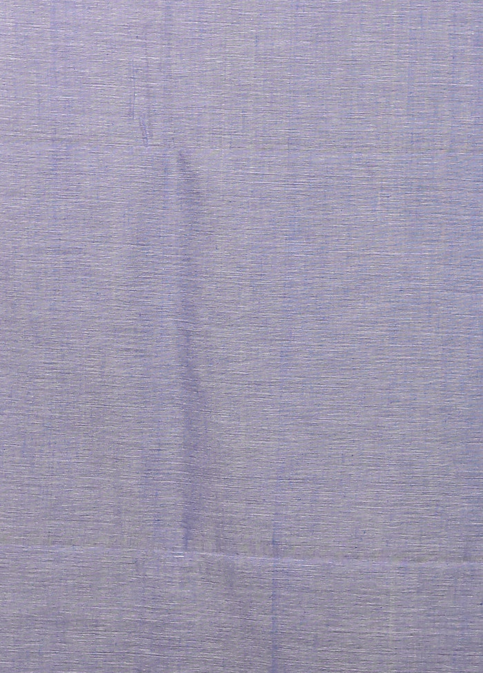 Blue Matka Silk Saree With Blouse Piece