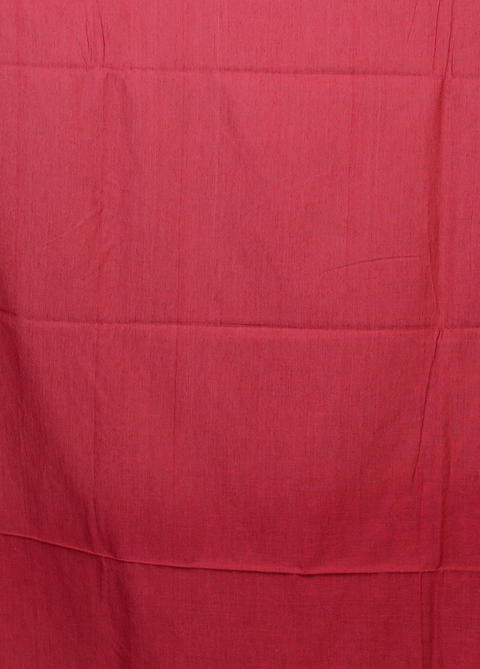 Pink Matka Silk Saree With Blouse Piece
