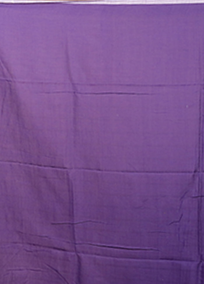 Blue Matka Silk Saree With Blouse Piece