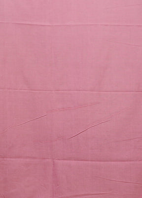Pink Matka Silk Saree With Blouse Piece