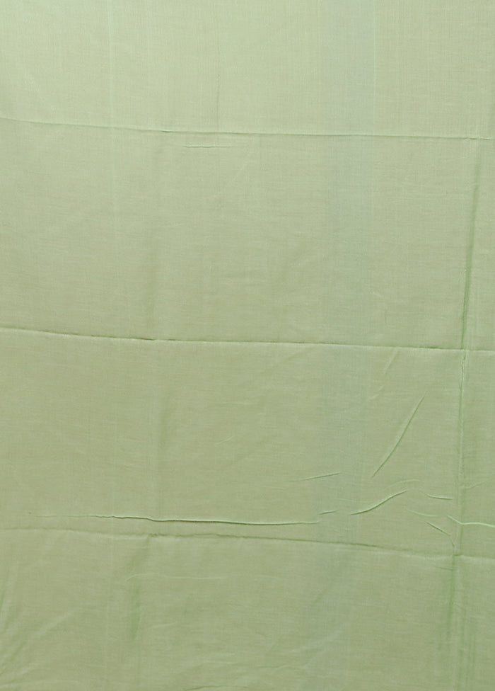 Green Matka Silk Saree With Blouse Piece