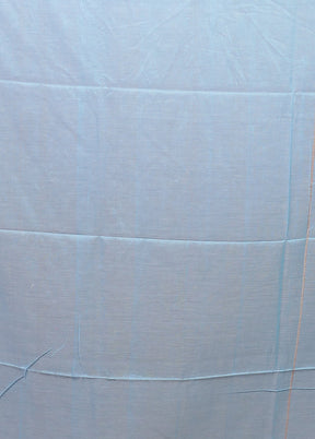 Blue Matka Silk Saree With Blouse Piece