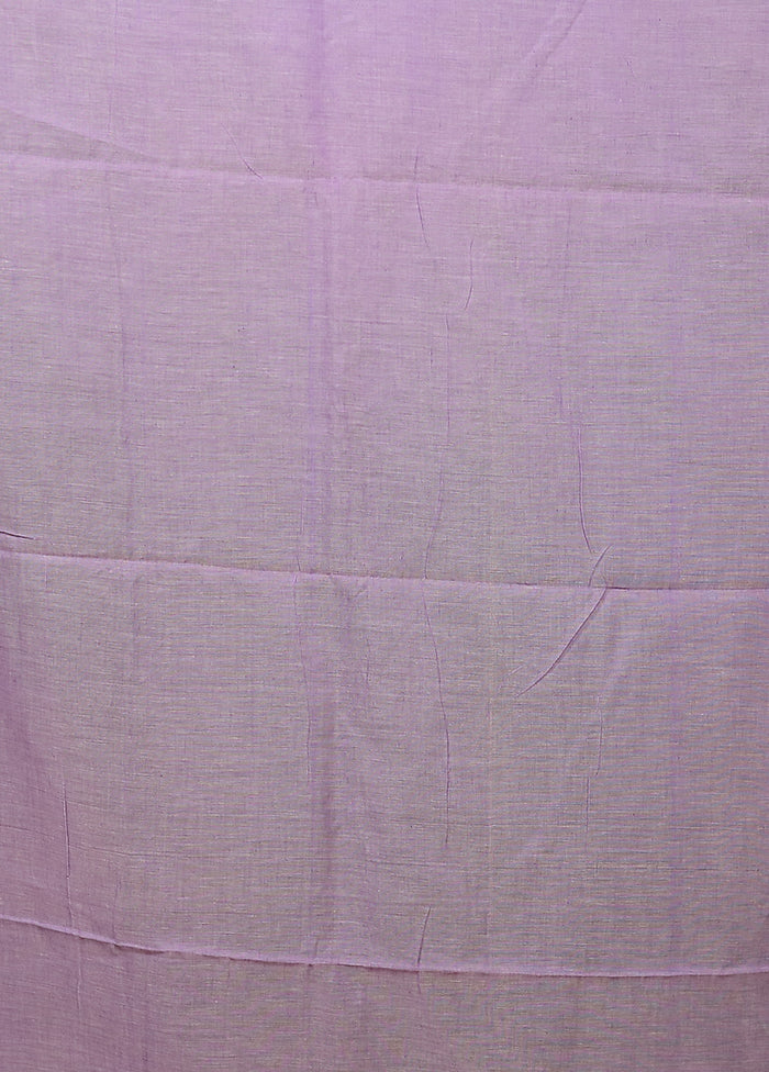 Purple Matka Silk Saree With Blouse Piece
