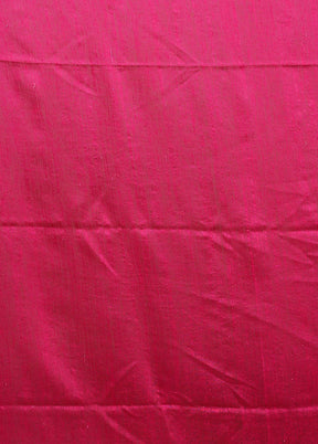 Pink Handloom Matka Pure Silk Saree With Blouse Piece