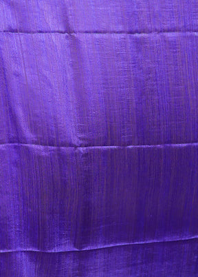 Blue Handloom Matka Pure Silk Saree With Blouse Piece