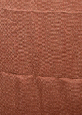 Maroon Linen Silk Saree With Blouse Piece