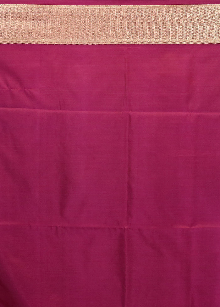 Blue Kanjivaram Silk Saree With Blouse Piece