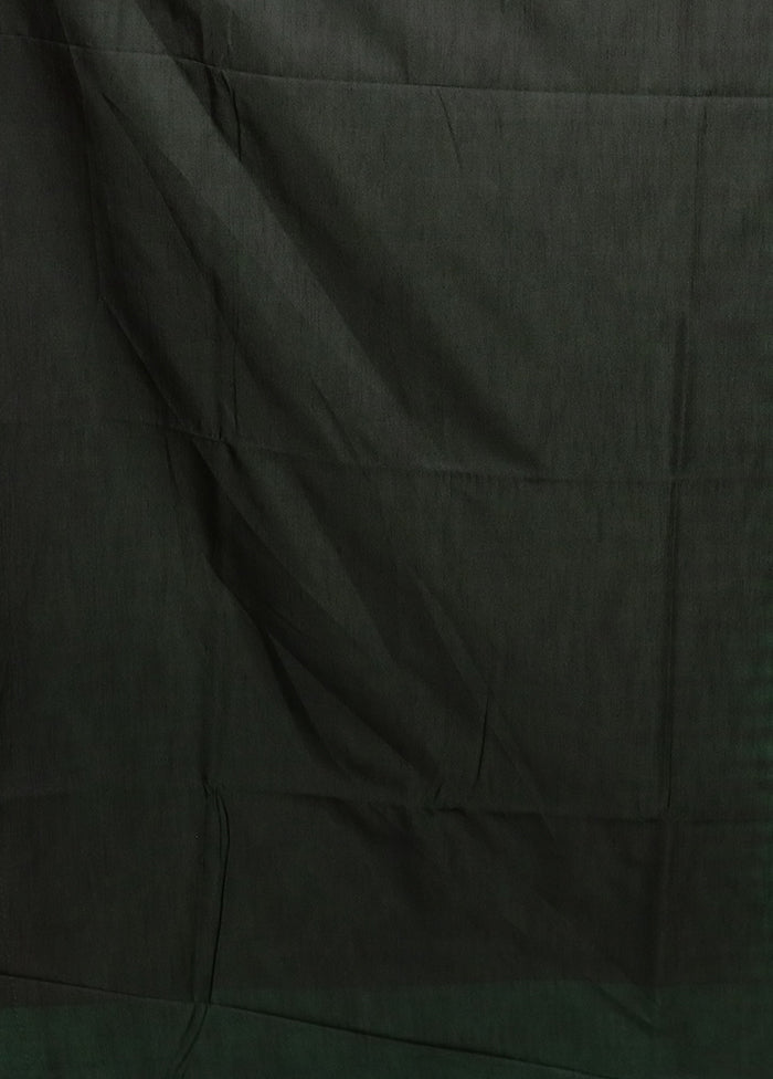 Green Kanjivaram Silk Saree With Blouse Piece