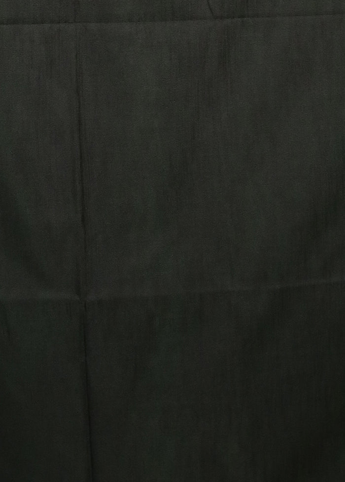 Green Kanjivaram Silk Saree With Blouse Piece