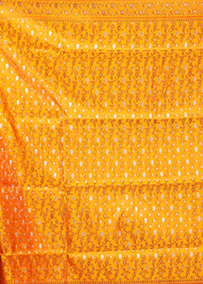 Pink Tanchoi Silk Saree With Blouse Piece