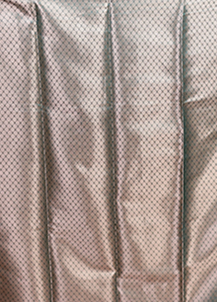 Green Dupion Silk Saree With Blouse Piece