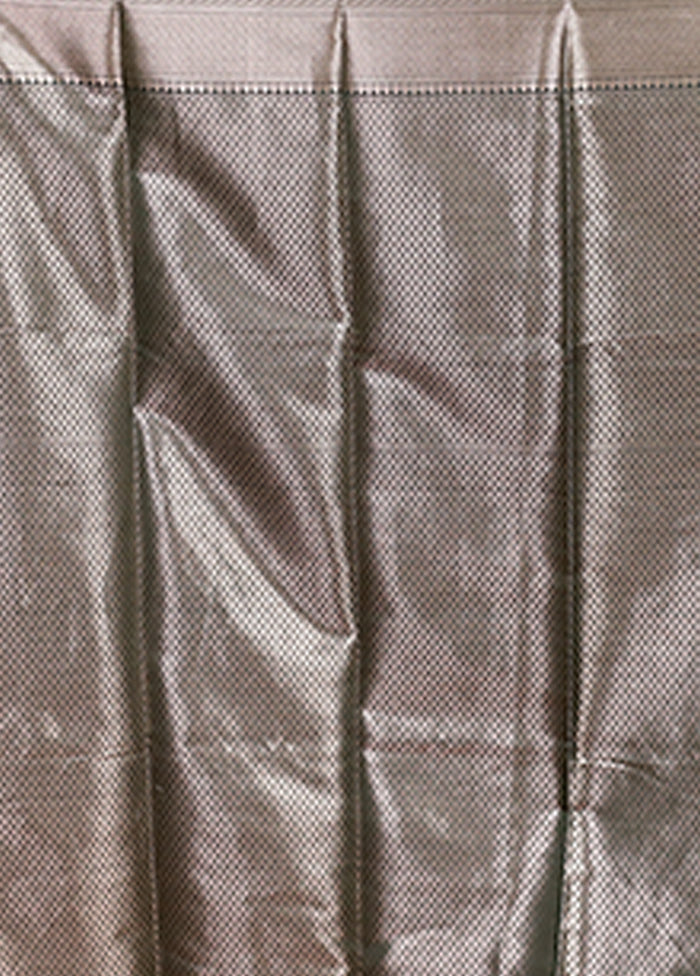Green Dupion Silk Saree With Blouse Piece
