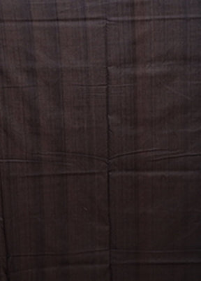Black Ikkat Silk Saree With Blouse Piece