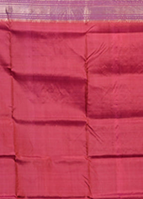 Blue Handloom Kalakhetra Pure Silk Saree With Blouse Piece