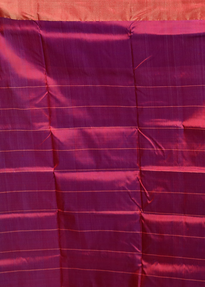 Green Handloom Kanjivaram Pure Silk Saree With Blouse Piece