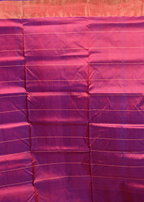 Green Handloom Kanjivaram Pure Silk Saree With Blouse Piece