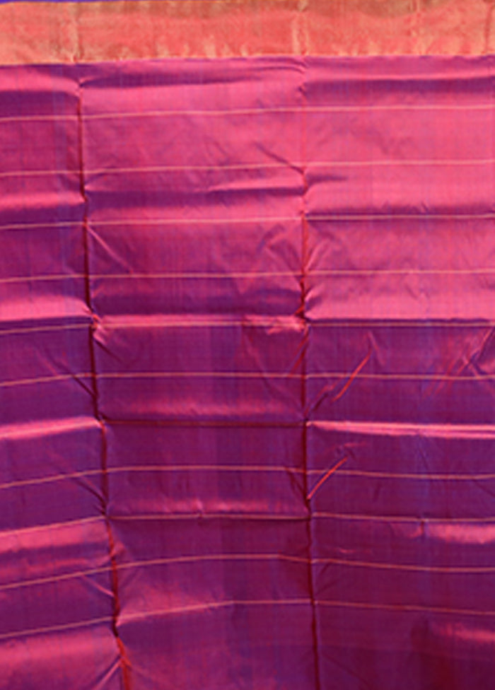 Green Handloom Kanjivaram Pure Silk Saree With Blouse Piece