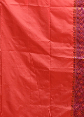 Pink Assam Silk Saree With Blouse Piece