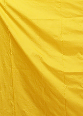 Yellow Assam Silk Saree With Blouse Piece