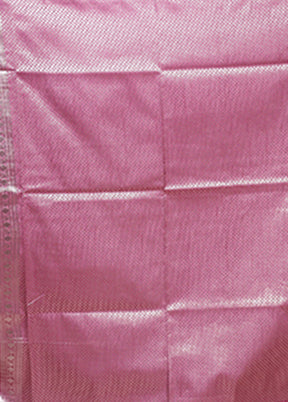 Purple Dupion Silk Saree With Blouse Piece