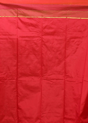 Pink Kanjivaram Silk Saree With Blouse Piece