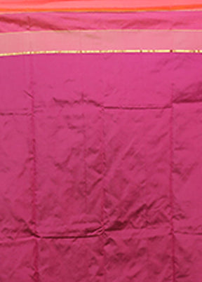 Purple Kanjivaram Silk Saree With Blouse Piece