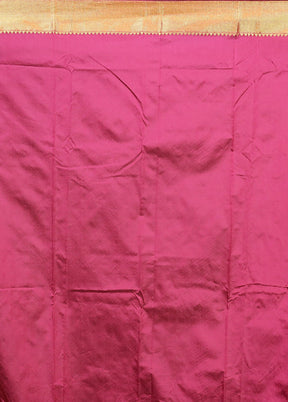 Purple Kanjivaram Silk Saree With Blouse Piece