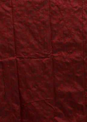 Maroon Kanjivaram Silk Saree With Blouse Piece