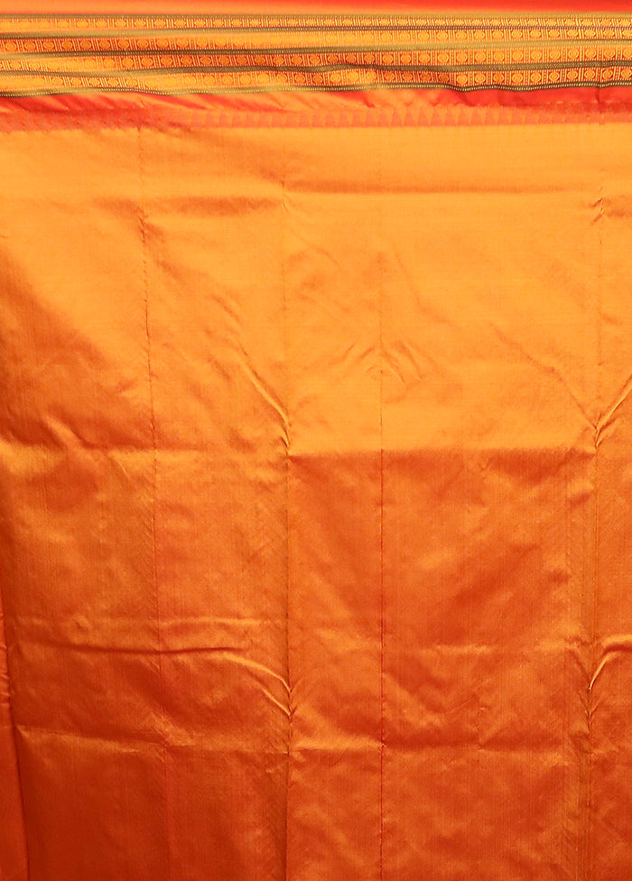 Maroon Kanjivaram Silk Saree With Blouse Piece