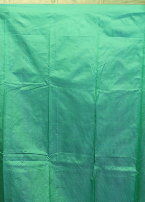 Green Kanjivaram Silk Saree With Blouse Piece
