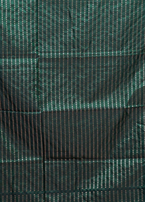 Green Banarasi Silk Saree With Blouse Piece