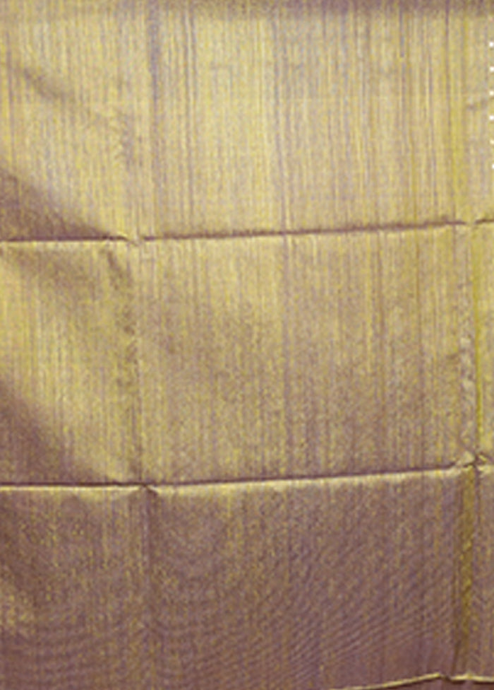 Blue Handloom Matka Pure Silk Saree With Blouse Piece