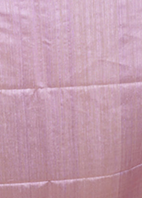 Purple Handloom Matka Pure Silk Saree With Blouse Piece