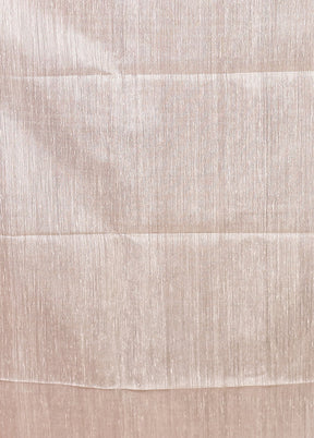 Grey Handloom Matka Pure Silk Saree With Blouse Piece