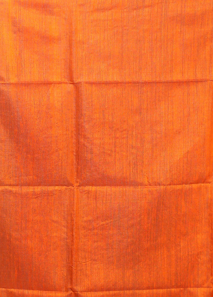 Red Handloom Matka Pure Silk Saree With Blouse Piece