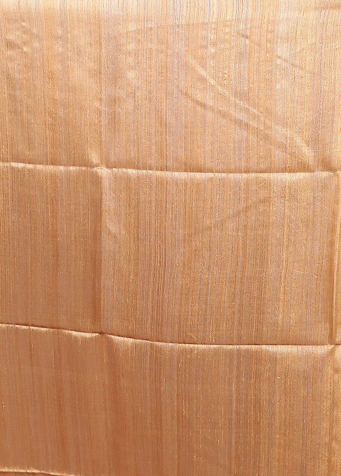 Cream Handloom Matka Pure Silk Saree With Blouse Piece