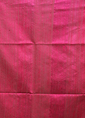 Purple Handloom Matka Pure Silk Saree With Blouse Piece