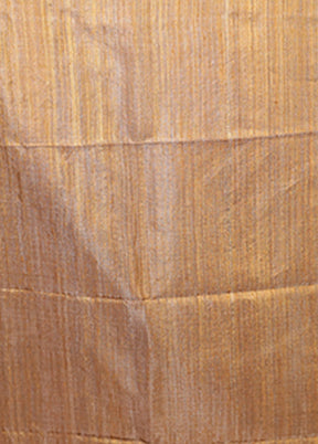 Yellow Handloom Matka Pure Silk Saree With Blouse Piece
