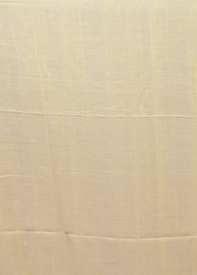 Cream Matka Silk Saree With Blouse Piece