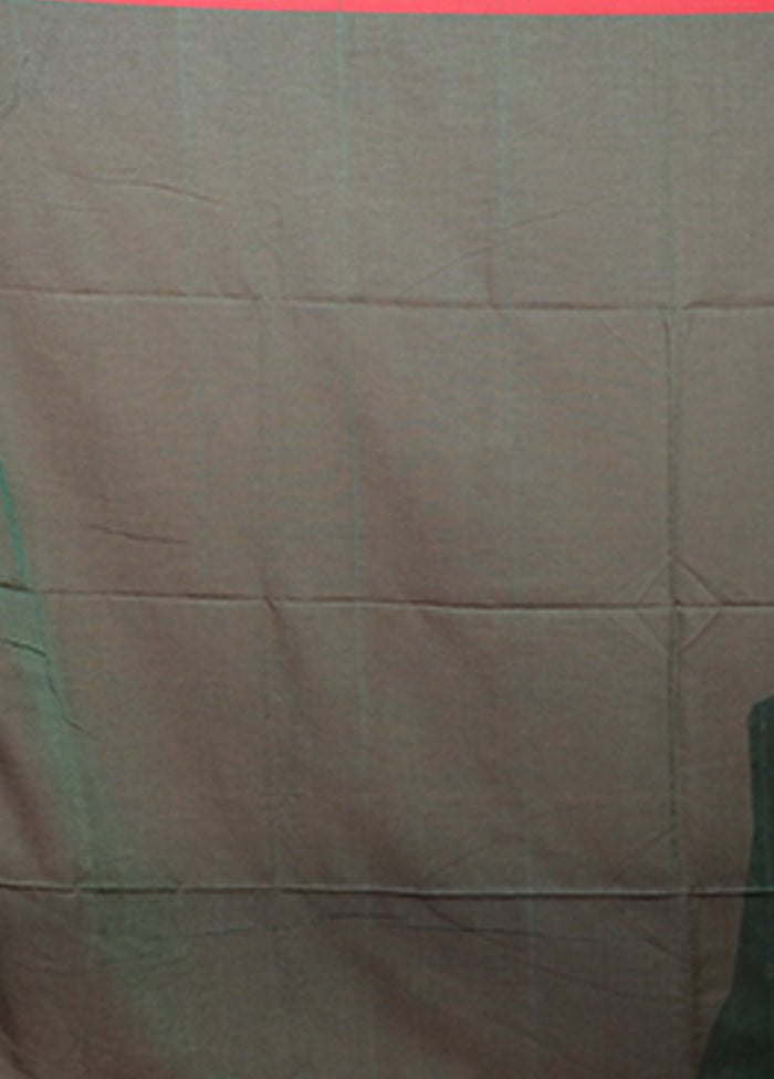 Green Matka Silk Saree With Blouse Piece