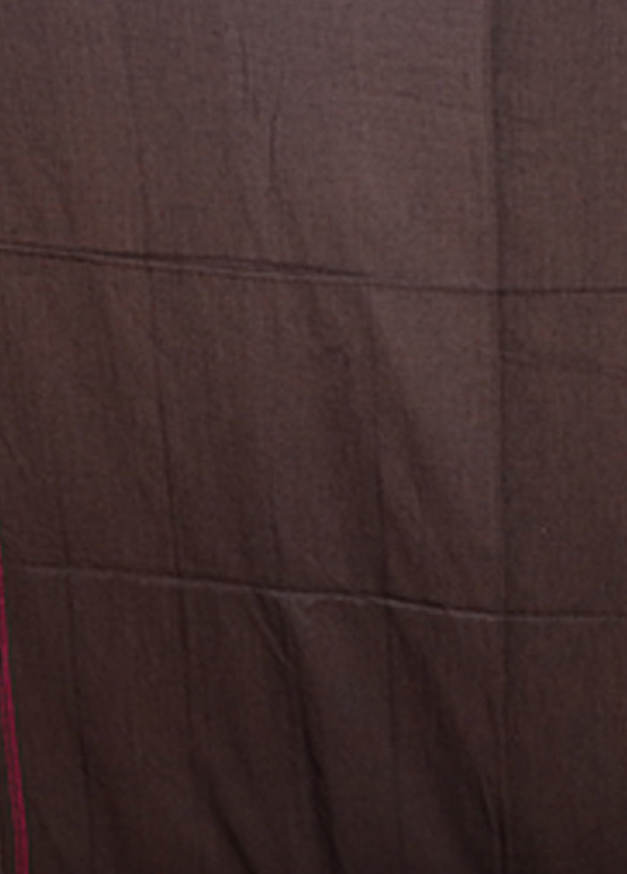 Black Matka Silk Saree With Blouse Piece