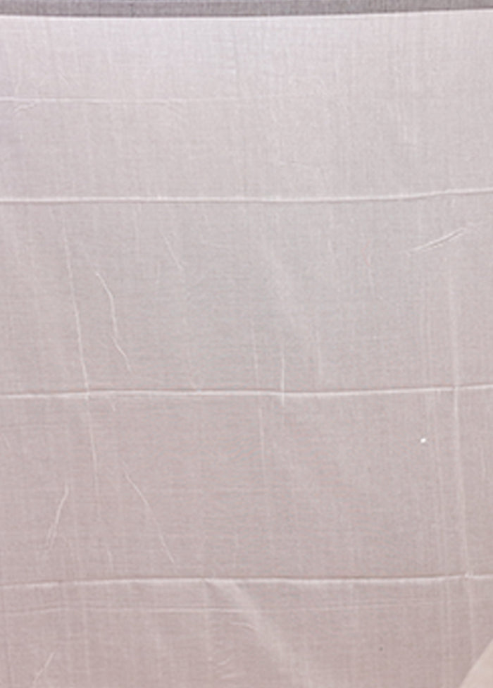 White Matka Silk Saree With Blouse Piece