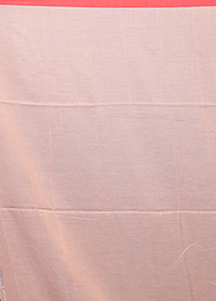 Pink Matka Silk Saree With Blouse Piece