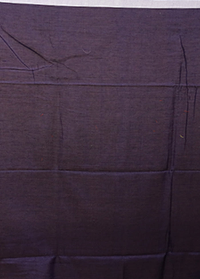 Black Matka Silk Saree With Blouse Piece