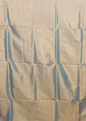Blue Matka Silk Saree With Blouse Piece