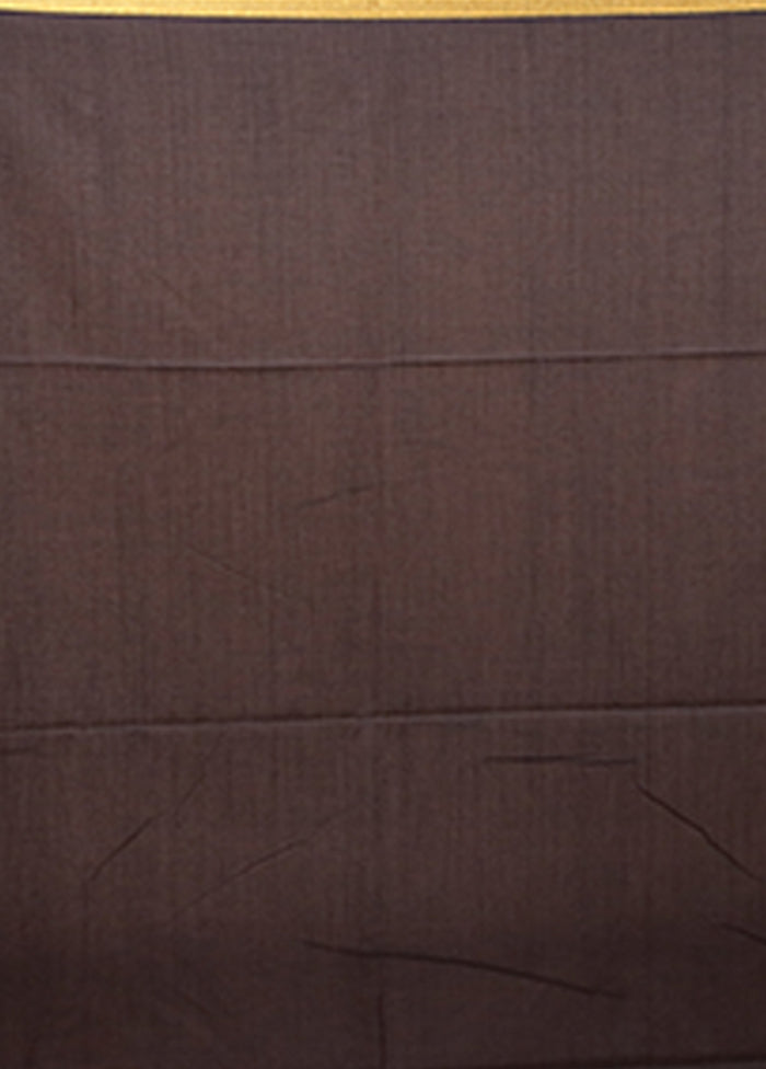 Black Matka Silk Saree With Blouse Piece