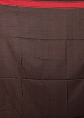 Black Matka Silk Saree With Blouse Piece